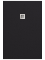 Doucheplaat Smart Slate Negro 90x120cm