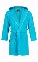 Baby badjas aquablauw met capuchon-0-12 mnd (80)