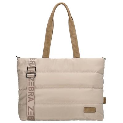 Zebra Trends Puffer Shopper/Laptoptas 15&apos;&apos; Elske Licht Taupe