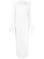 Solace London robe Amalie à coupe longue - Blanc