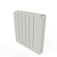 Elektrische Radiator BWS Mash 58x108 cm 2000W Muurbevestiging Met Stekker en Afstandsbediening Wit