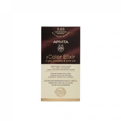 Apivita Hair Color Elixir Permanent Hair Color 5.65 Set Apivita Hair Color Elixir Permanent Hair Color 5.65 Set
