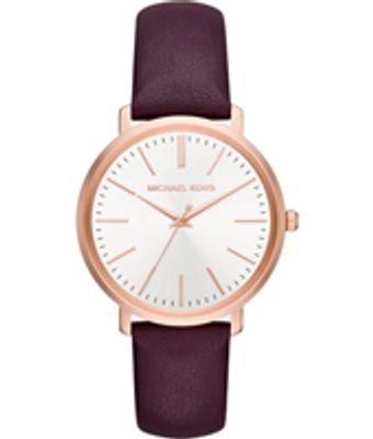 Horlogeband Michael Kors MK2605 Leder Bordeaux 18mm