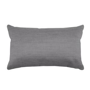 Stof Textile sierkussen Bea - grijs - 30 x 50 cm - bank kussens - polyester