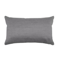 Stof Textile sierkussen Bea - grijs - 30 x 50 cm - bank kussens - polyester Stof Textile sierkussen Bea - grijs - 30 x 50 cm - bank kussens - polyester