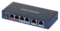 Hikvision DS-3E0106HP-E netwerk-switch Unmanaged Fast Ethernet (10/100) Power over Ethernet (PoE) Blauw