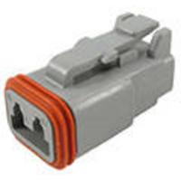 TE Connectivity DT06-2S-C015 Ronde connector Bus, recht Totaal aantal polen: 2 Serie (ronde connectors): DT 1 stuk(s)