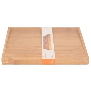 Luxe snijplank bamboe hout rechthoek 35 cm