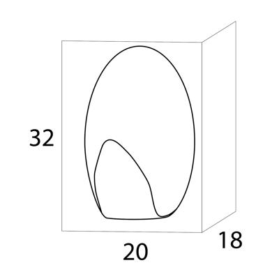 Tiger Baseline Oval Medium Handdoekhaak RVS
