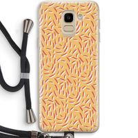 Camouflage: Samsung Galaxy J6 (2018) Transparant Hoesje met koord