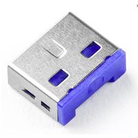 Smartkeeper UL03P1DB USB-A-poortslot Set van 10 stuks Donkerblauw Zonder sleutel - thumbnail