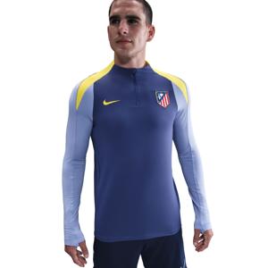 Nike Atletico Madrid Strike Trainingstrui 1/4-Zip 2025-2026 Donkerpaars Geel
