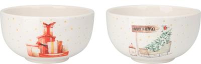 Bowl 14X7 cm Christmas 2ass - Nampook