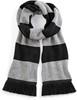 Beechfield CB479 Stadium Scarf - Black/Heather Grey - One Size