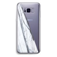 Gestreepte marmer: Samsung Galaxy S8 Plus Transparant Hoesje