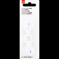 HEMA Schoenveters Plat Wit 120 cm bij Jumbo - thumbnail