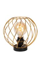 Lucide DANZA - Tafellamp - Ø 25 cm - 1xE27 - Mat Goud / Messing