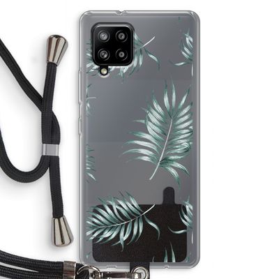 Simple leaves: Samsung Galaxy A42 5G Transparant Hoesje met koord