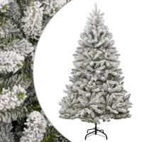 VidaXL Kunstkerstboom met scharnieren en sneeuw 270 cm