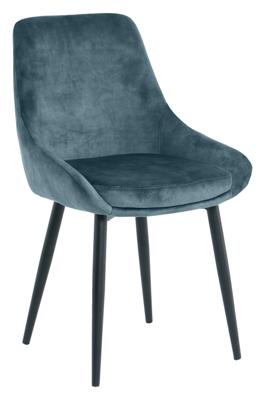 Artistiq Eetkamerstoel 'Kofi' Velvet, kleur blauw