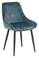 Artistiq Eetkamerstoel 'Kofi' Velvet, kleur blauw