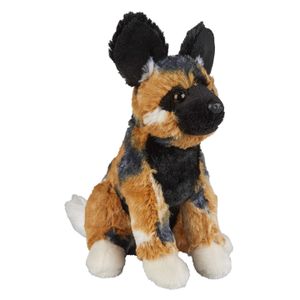 Pluche knuffel dieren Afrikaanse wilde Hond 18 cm