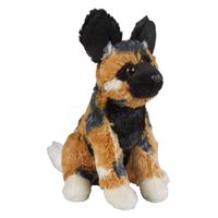 Pluche knuffel dieren Afrikaanse wilde Hond 18 cm - thumbnail