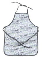 Smallstuff schort junior 55 x 41 cm honden grijs/wit - thumbnail