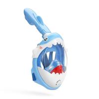 Atlantis Full Face Kids Duikbril Kinderen Shark Blue 6-12 jaar