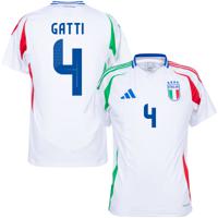 Italië Shirt Uit 2024-2025 + Gatti 4 - thumbnail