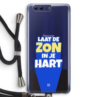 Laat de zon in je hart: Honor 9 Transparant Hoesje met koord