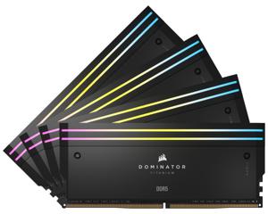 Corsair 96 GB DDR5-6000 Quad-Kit werkgeheugen CMP96GX5M4B6000C30, Dominator Titanium RGB, XMP