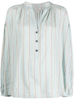 Woolrich blouse rayée à col boutonné - Blanc