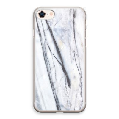Gestreepte marmer: iPhone 8 Transparant Hoesje