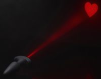 Booty Sparks Laser Heart Buttplug Zwart Kunststof, Silicium 1 stuk(s) - thumbnail