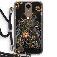 Huilende Wolf: LG K10 (2017) Transparant Hoesje met koord
