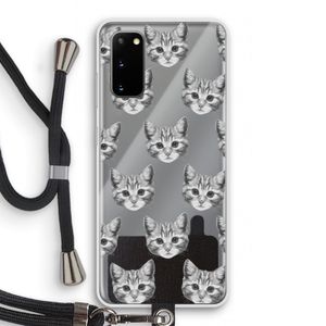 Kitten: Samsung Galaxy S20 Transparant Hoesje met koord