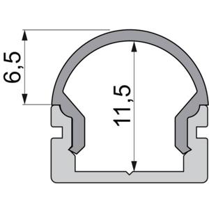 Deko Light 979582 Endkappe R-AU-01-08 Set 2 Stk, Schwarz Profieleindkap Kunststof (l x b x h) 14 x 6 x 13.5 mm 1 stuk(s)