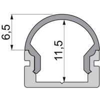 Deko Light 979582 Endkappe R-AU-01-08 Set 2 Stk, Schwarz Profieleindkap Kunststof (l x b x h) 14 x 6 x 13.5 mm 1 stuk(s)