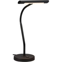 LED Bureaulamp Dimbaar 4W - Warm Wit 3000K - Mat Zwart - Aluminium