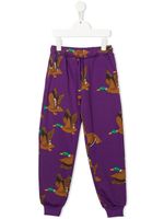 Mini Rodini pantalon de jogging à imprimé animalier - Violet