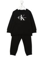 Calvin Klein Kids survêtement à logo imprimé - Noir - thumbnail