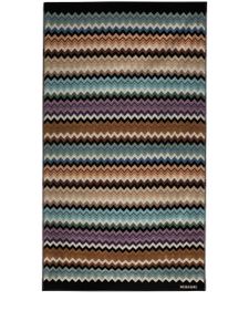 Missoni Home serviette de plage Adam à motif zigzag - Bleu