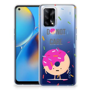 OPPO A74 4G Siliconen Case Donut Roze