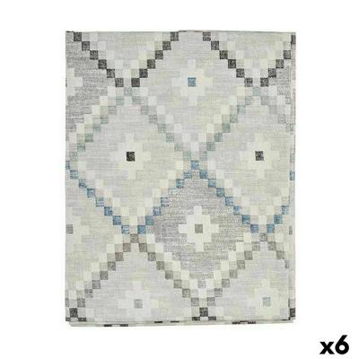 Vlekbestendig tafelkleed Kinvara Blauw Dun canvas Anti-vlek Ruiten 140 x 180 cm (6 Stuks)