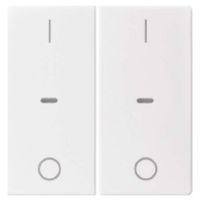 80962329  - Cover plate for switch/push button white 80962329 - thumbnail