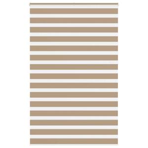 VidaXL Zebra blind 145x230 cm stofbreedte 140,9 cm polyester zandbruin