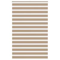 VidaXL Zebra blind 145x230 cm stofbreedte 140,9 cm polyester zandbruin