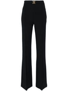 Elisabetta Franchi pantalon palazzo en crêpe - Noir