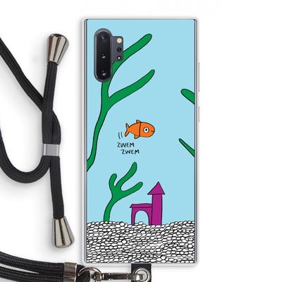 Aquarium: Samsung Galaxy Note 10 Plus Transparant Hoesje met koord